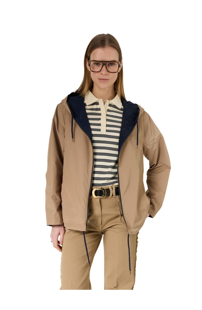 GERARD DAREL Jordane Reversible Short Parka, Main, color, Navy Blue