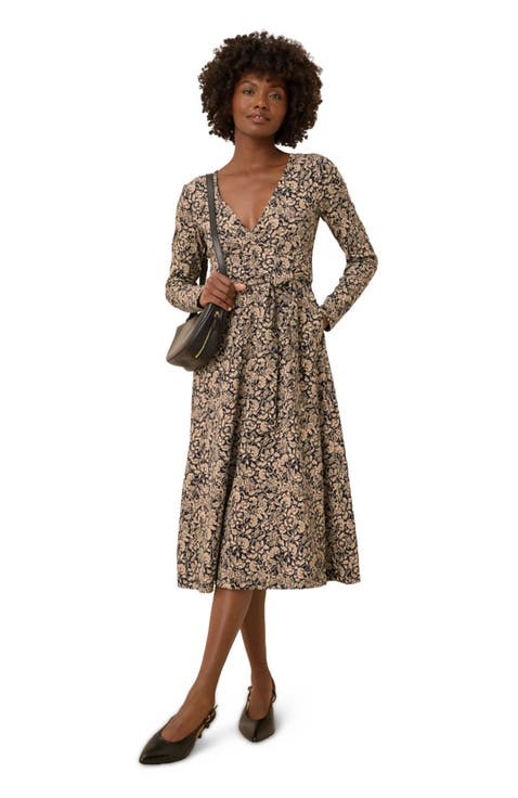 Fit & Flare Wrap Dress Made With Organic Cotton