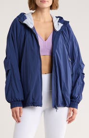 Free People Explore More Nylon Hooded Jacket