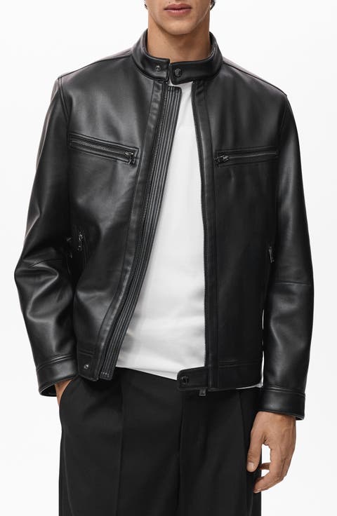 Faux Leather Moto Jacket