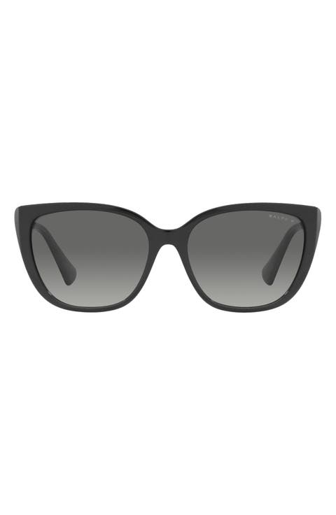 56mm Polarized Butterfly Sunglasses