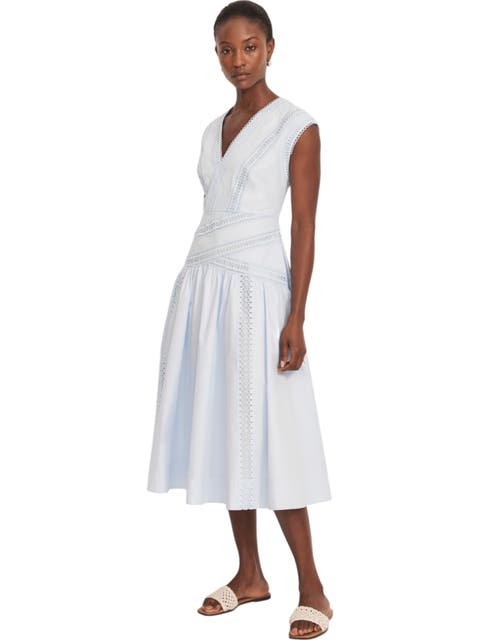 Trim Detail Extreme Midi Dress