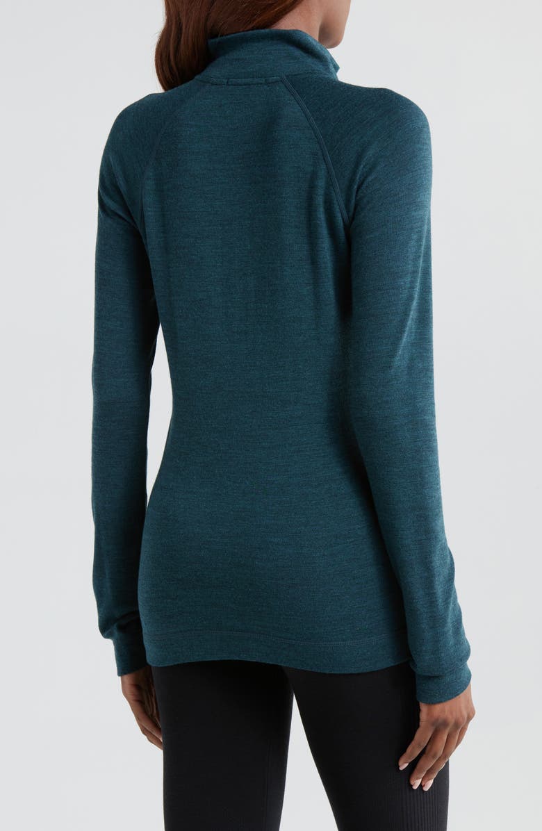 Smartwool Classic Thermal Merino Wool Quarter Zip Pullover, Alternate, color, Twilight Blue Heather