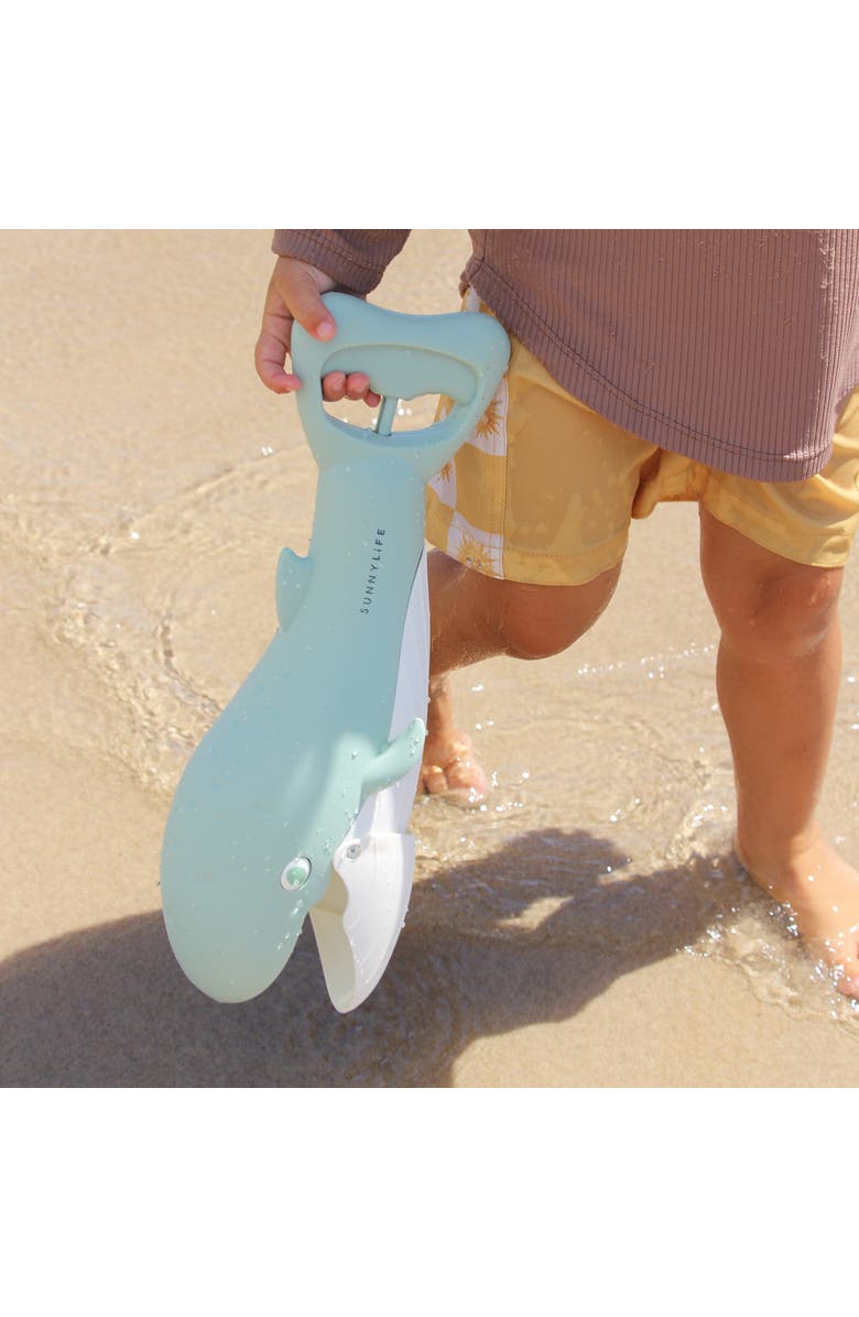 Sunnylife Sand Claws Whale Green, 13" Scoop Toy, Mouth Opens, Beach & Pool Play, Alternate, color, 