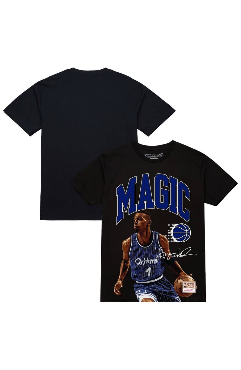 Mitchell & Ness Men's Mitchell & Ness Penny Hardaway Black Orlando Magic Hardwood Classics Player Arch T-Shirt, Main, color, Black