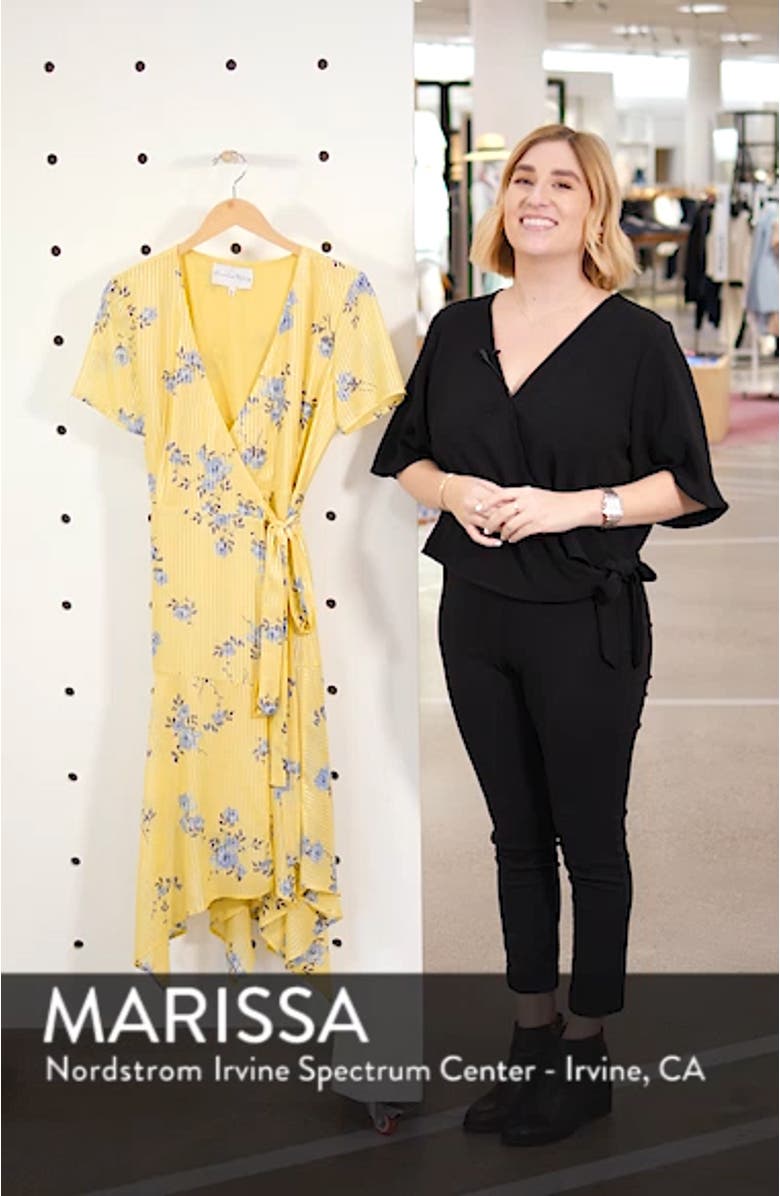 Handkerchief Hem Wrap Dress, sales video thumbnail