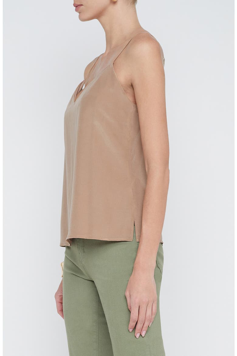 Jane Silk Charmeuse Camisole, Alternate, color, DARK CAPPUCCINO