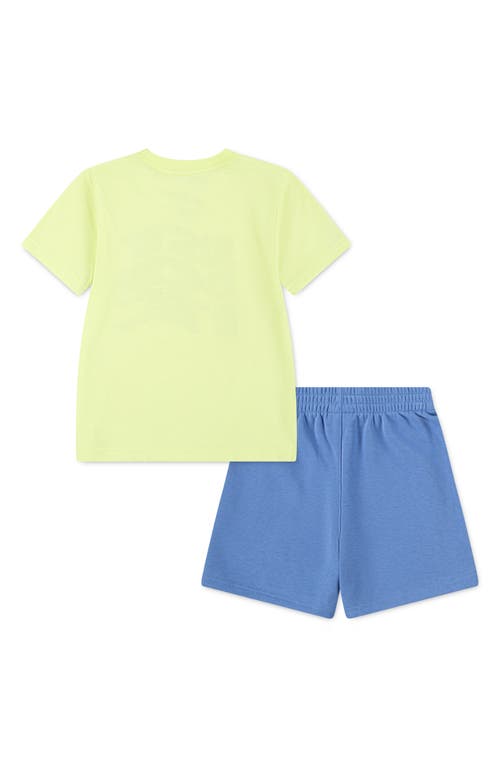 Nike Kids' On The Move Graphic T-shirt & French Terry Shorts Set In Blue