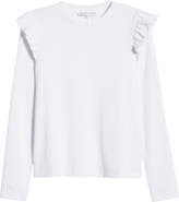 English Factory Ruffle Shoulder Top