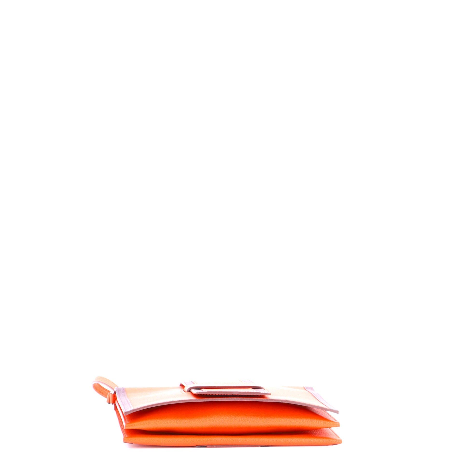 Pre-Owned Hermes H Passant Clutch Shoulder Bag Evercolor, Alternate, color, Terre Battue