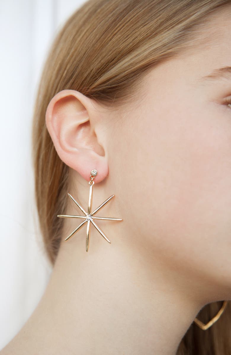 Ettika Starburst Earrings, Alternate, color,