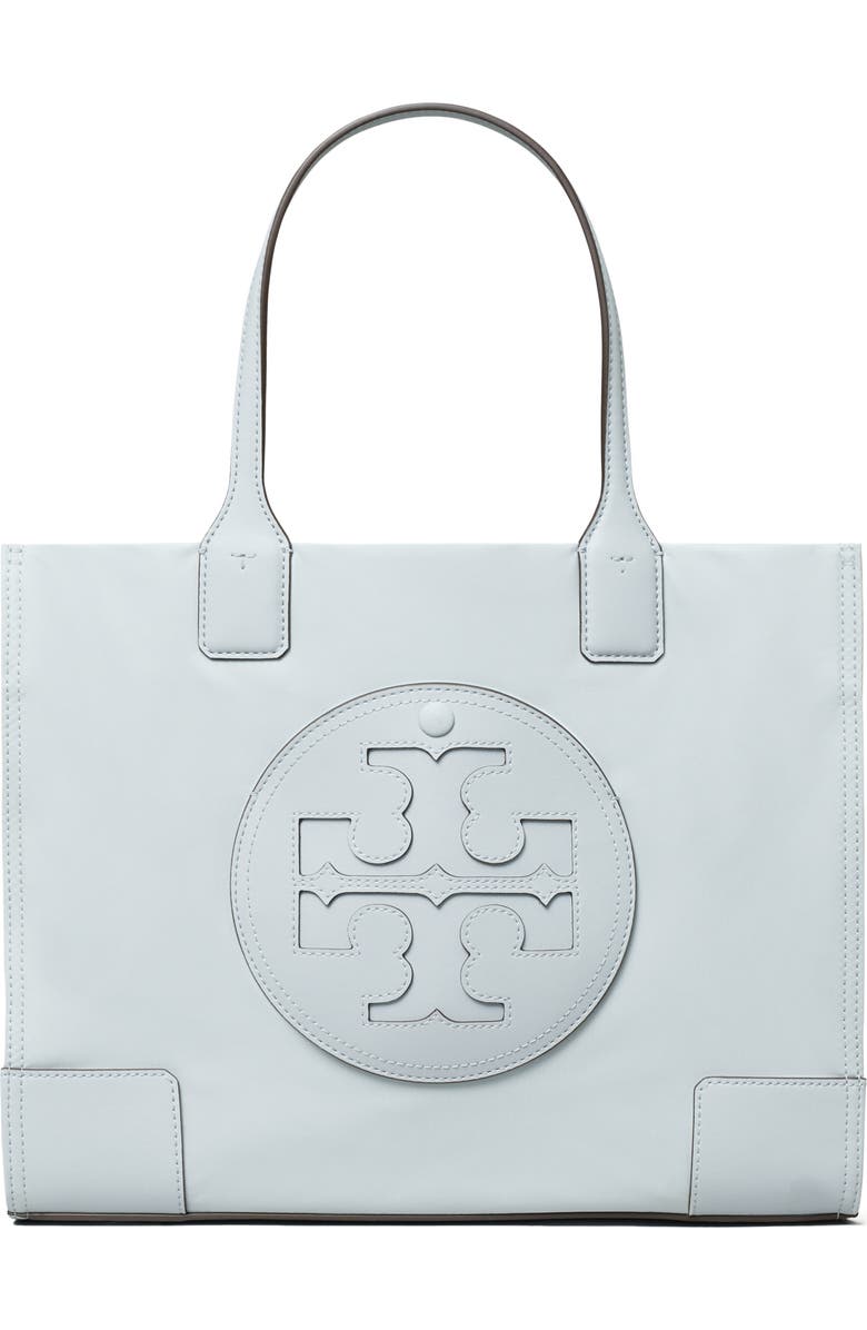 Tory Burch Small Ella Recycled Nylon Tote, Main, color, Powder Blue
