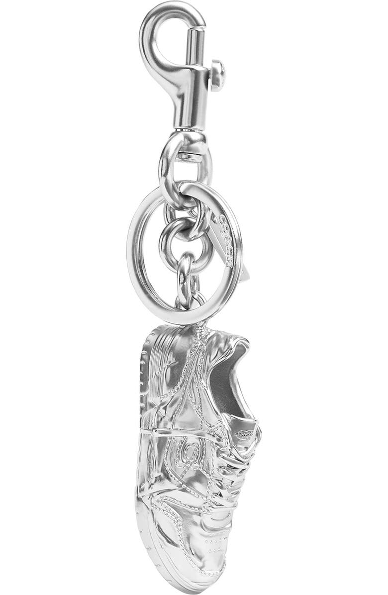 COACH Soho Sneaker Bag Charm, Main, color, Silver