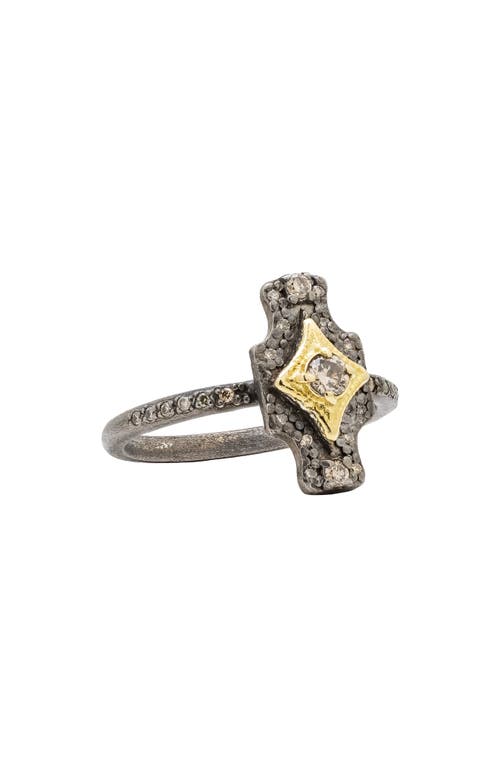 Armenta Crivelle Champagne Diamond Ring In Silver/gold