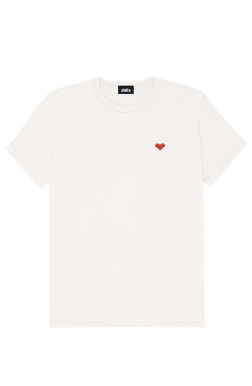 Dalix Womens Pixel Heart Jersey Relaxed Tee