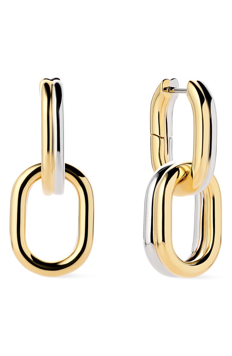 Ana Luisa Ash Two-Tone Double Hoop Earrings, Main, color, Gold / Silver