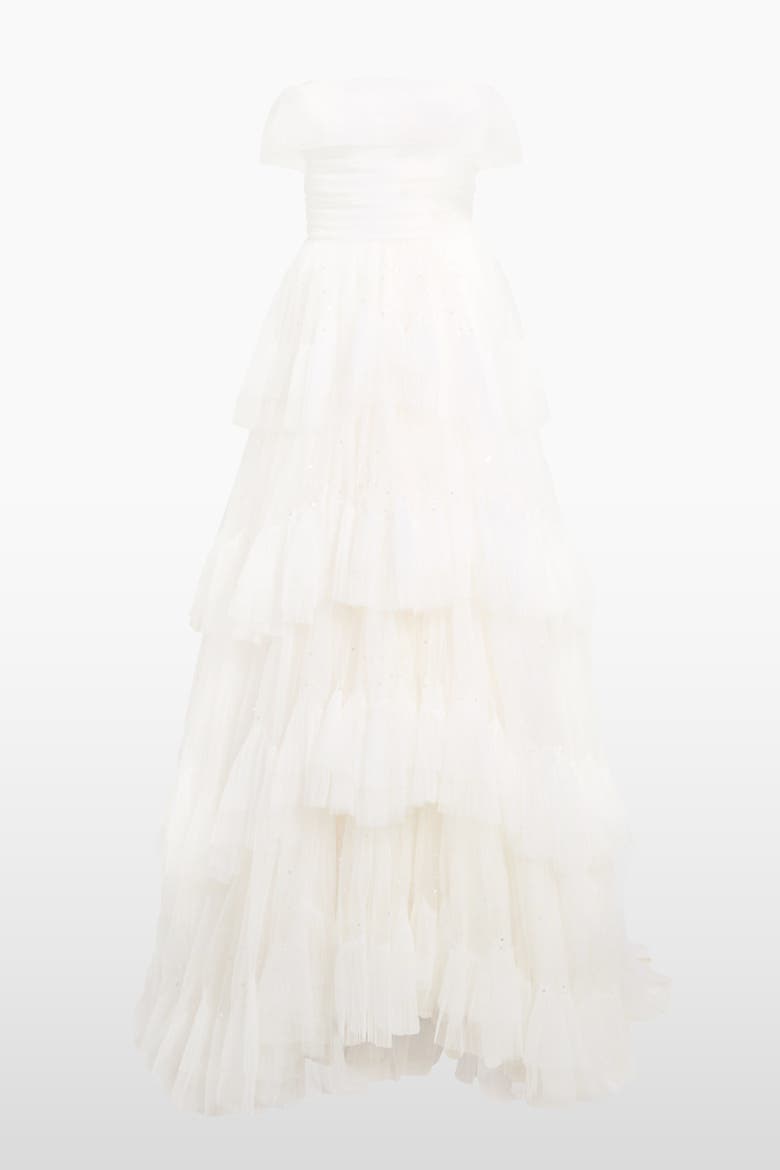 Angel Falls Tiered Maxi Dress, Alternate, color, Ivory