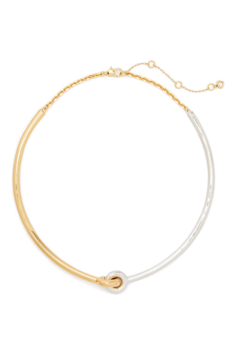 mixed metallic choker, Main, color, SILVER GOLD