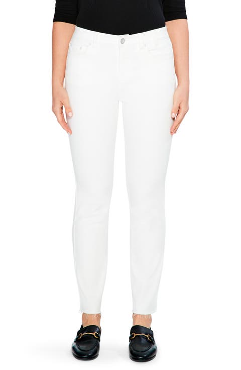 Ankle Straight Leg Jeans (Paper White)