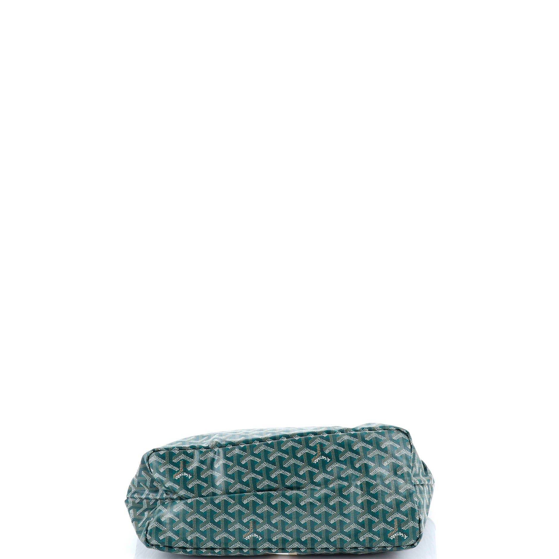 Pre-Owned Goyard Saint Louis Tote Printed Coated Canvas PM, Alternate, color, Green