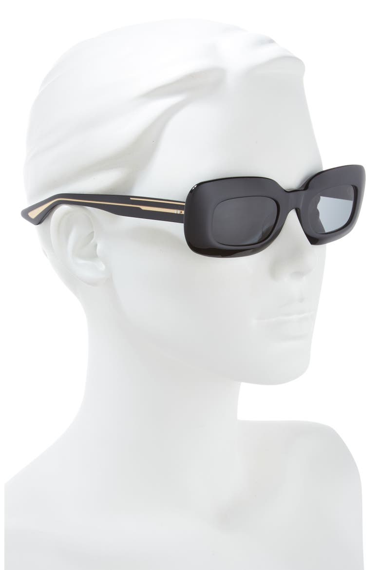 1966C 49mm Square Sunglasses, Alternate, color, BLACK