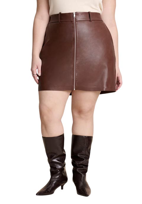 Faux Leather Mini Skirt