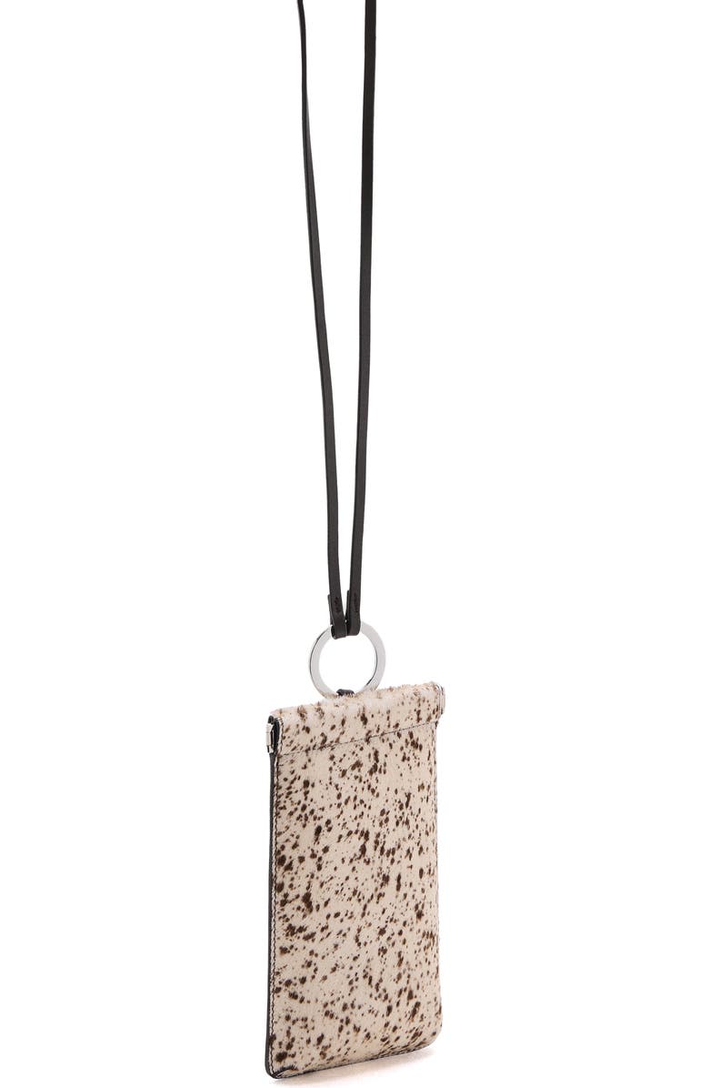 MANGO Genuine Calf Hair Smartphone Case, Alternate, color, Brown