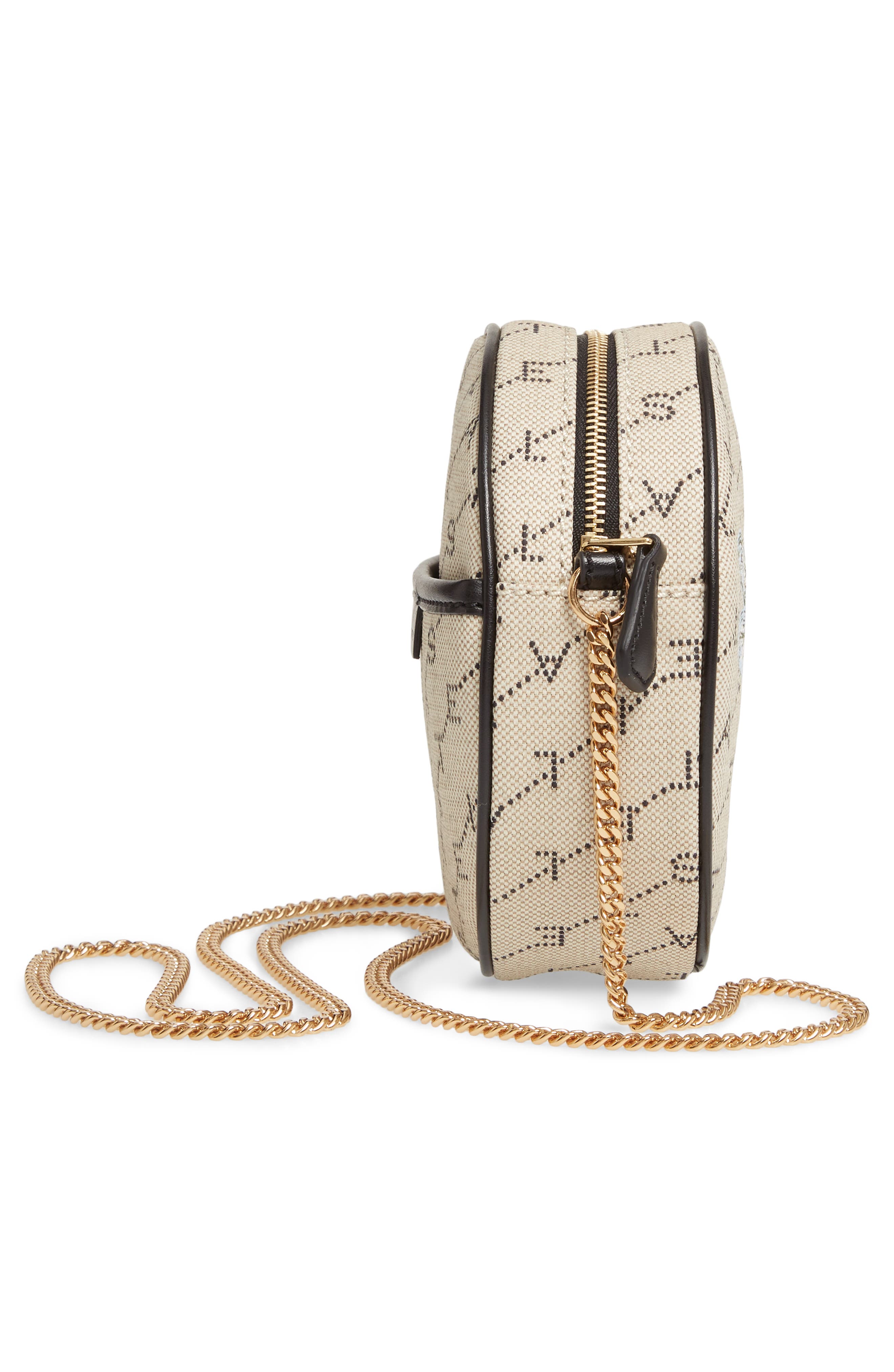 Stella McCartney Mini Monogram Circle Crossbody Bag, Alternate, color, 