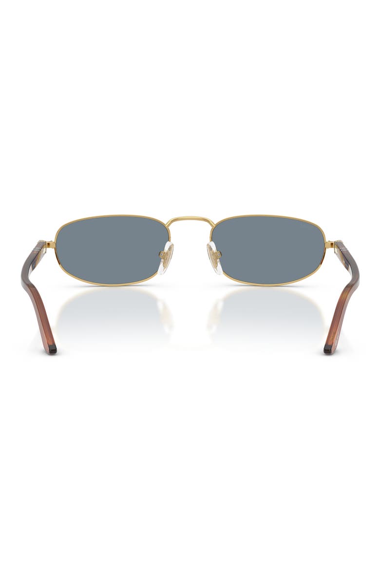 56mm Pillow Sunglasses, Alternate, color, GOLD / LIGHT BLUE