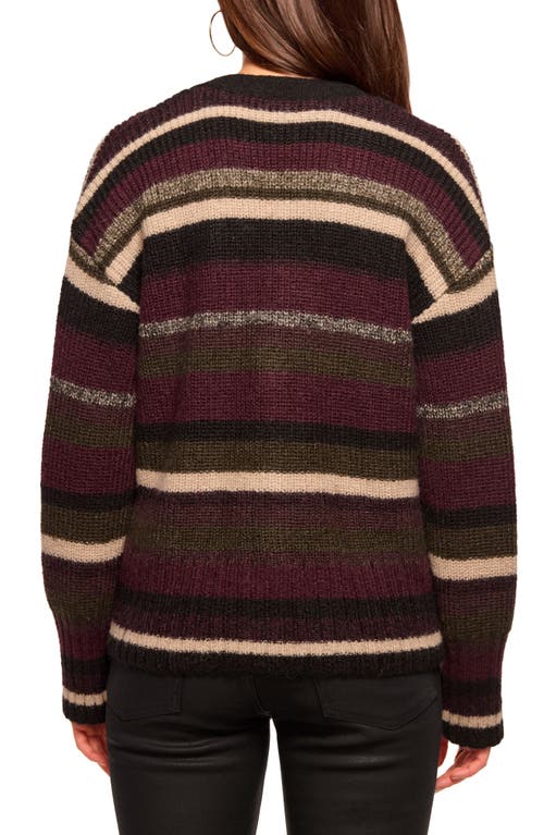 Ramy Brook Caroline Striped Cardigan Sweater In Multi