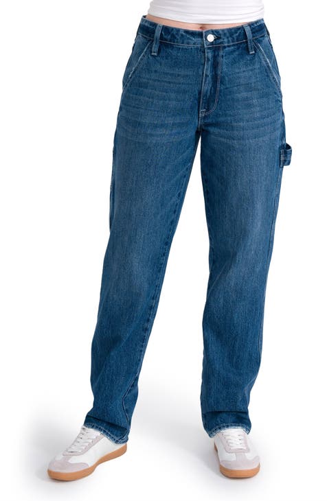 High Waist Straight Leg Jeans (Birch)