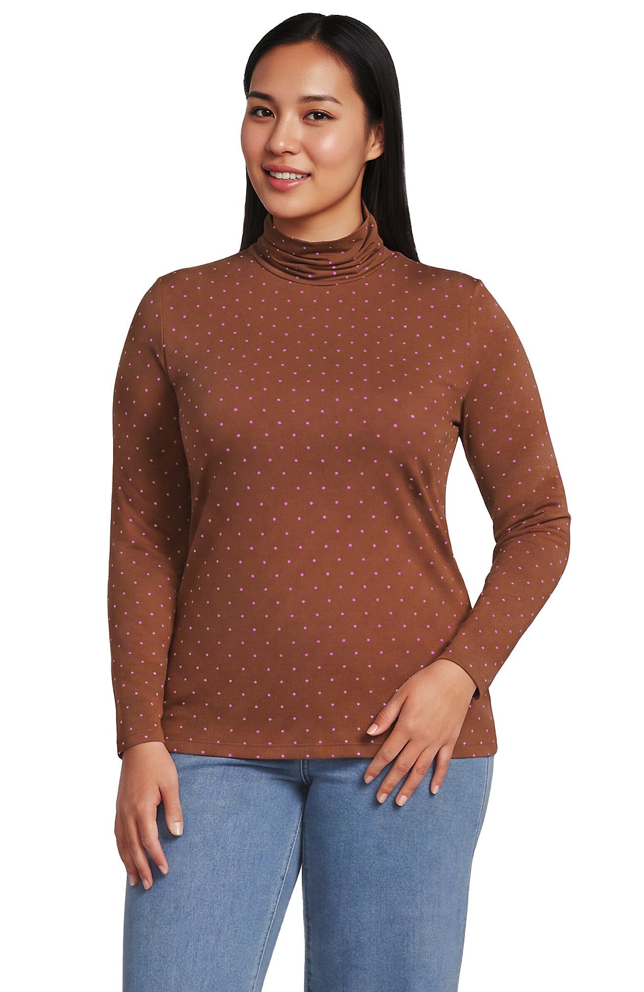 Rich Ginger/Pink Mini Dot