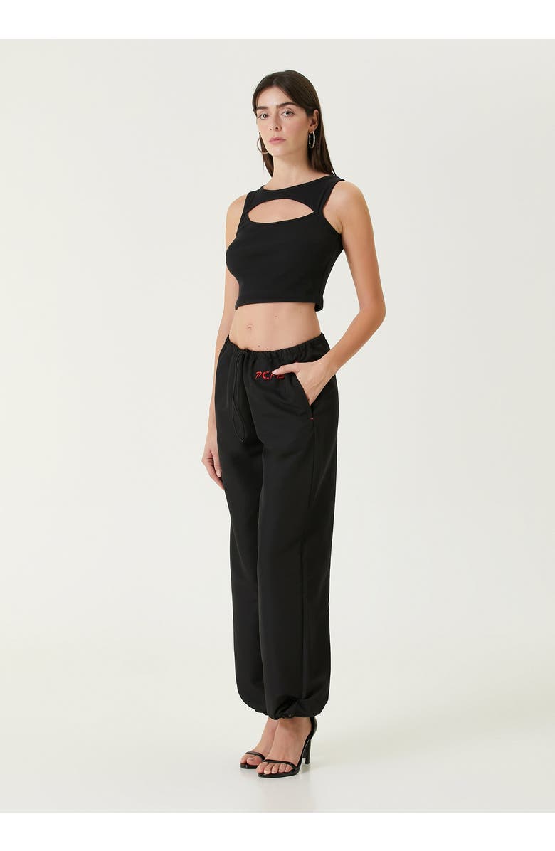 PCFG Free Heaven Rib Crop Tank Top, Alternate, color, Black