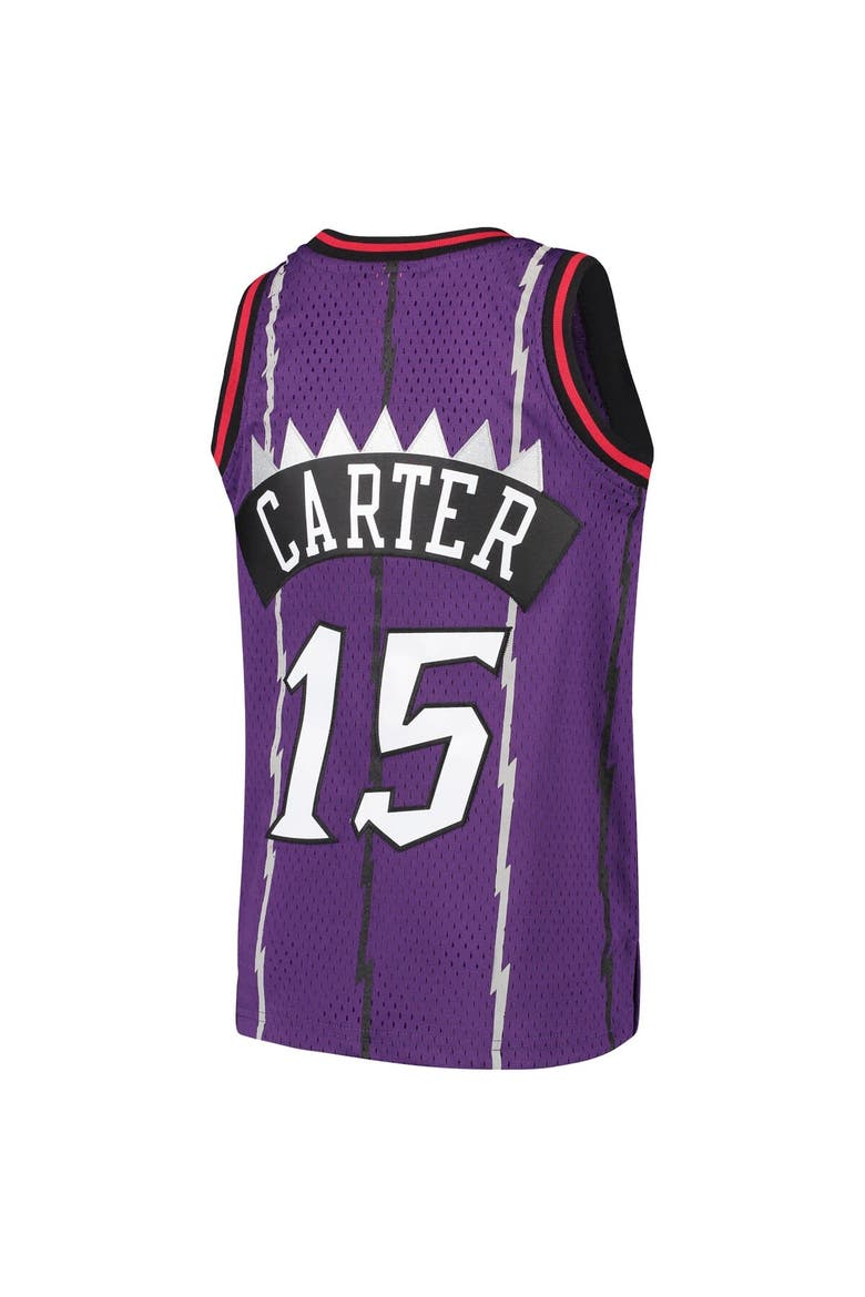 Youth Mitchell & Ness Vince Carter Purple Toronto Raptors 1998/99 Hardwood Classics Swingman Throwback Jersey, Alternate, color, Purple