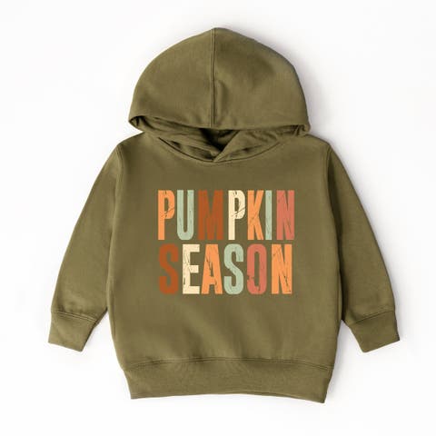 Pumpkin Season Fall Colors Toddler Hoodie