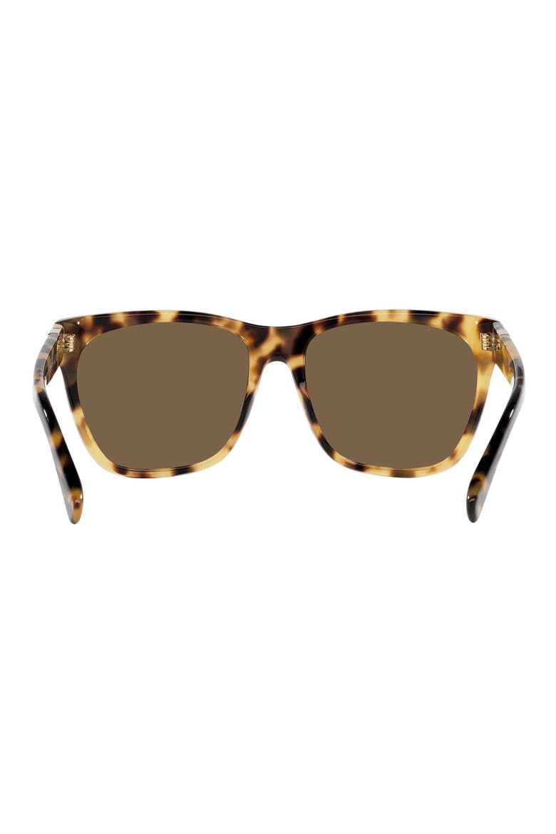 57mm Square Sunglasses, Alternate, color, HAVANA