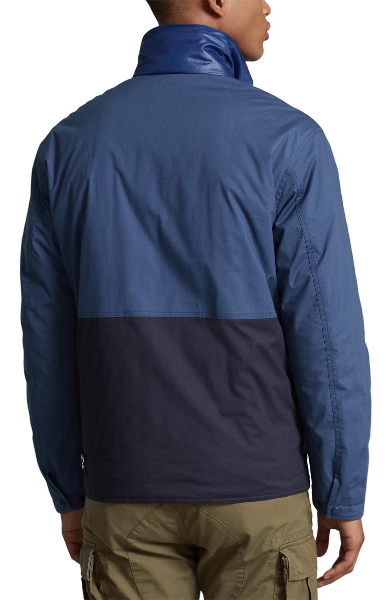 Polo Ralph Lauren James Reversible Ripstop Quilted Shirt Jacket, Alternate, color, Raleigh Blue