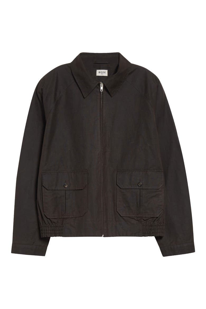 Waxed Cotton Coach's Jacket, Alternate, color, BROWN