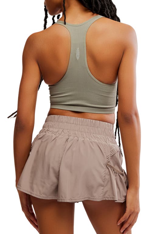 Free People Fp Movement Free Throw Crop Tank In Sage Stone