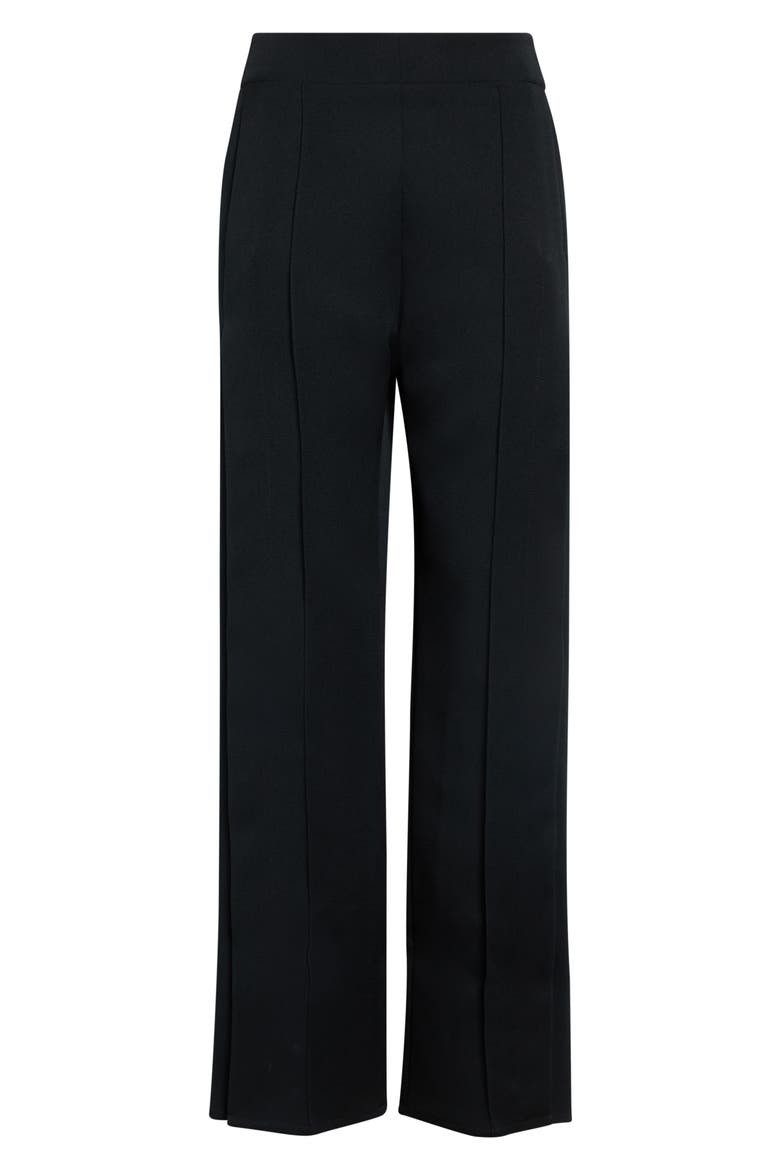 Snap Vent Twill Flare Pants, Main, color, BLACK