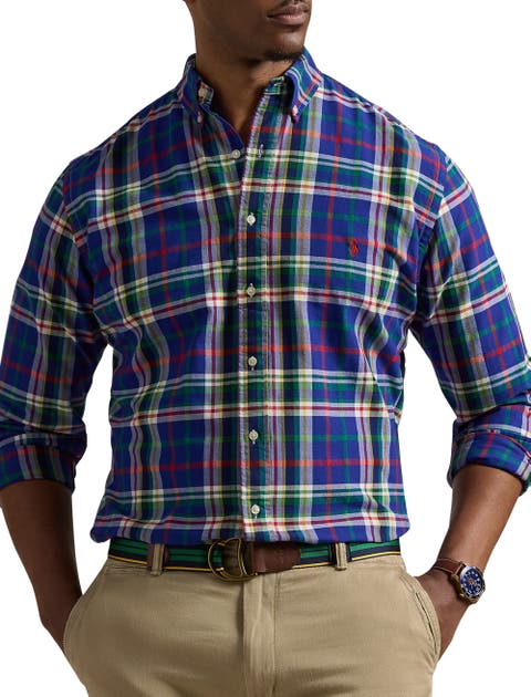 Plaid Oxford Sport Shirt