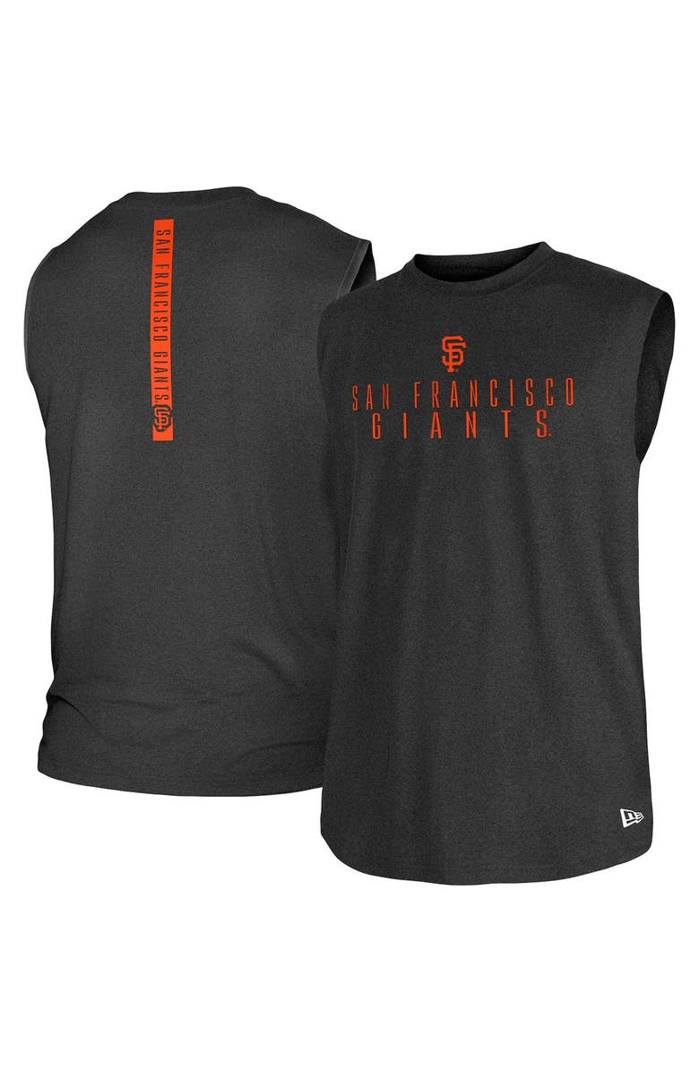 New Era Men's New Era Black San Francisco Giants Team Muscle Tank Top, Main, color,