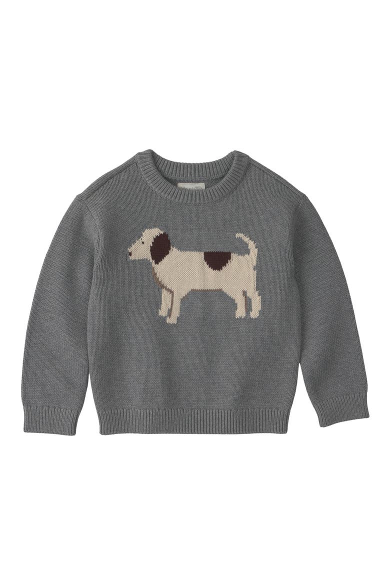 Kids' Organic Cotton Sweater, Main, color, LP GREY DOG