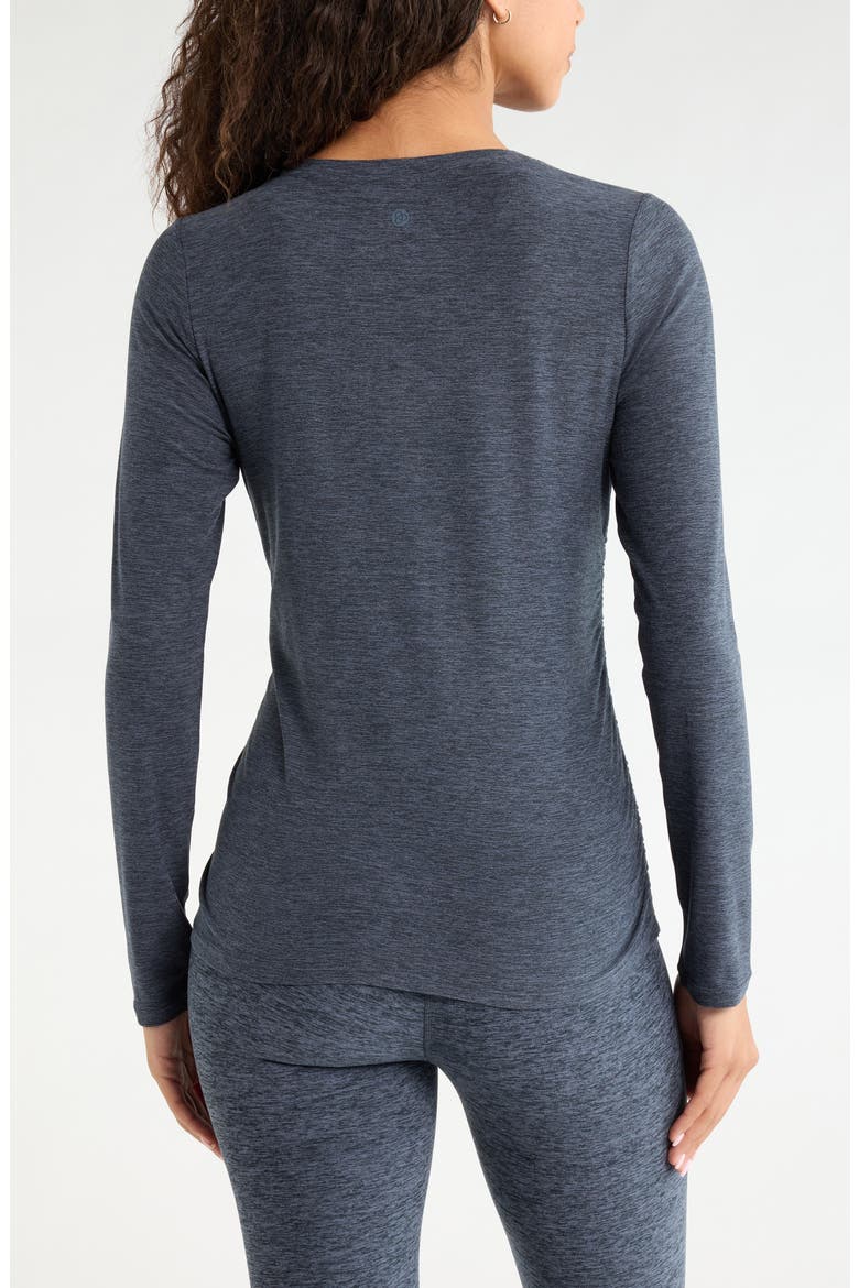 Restore Soft Ruched T-Shirt, Alternate, color, NAVY ARMADA MELANGE