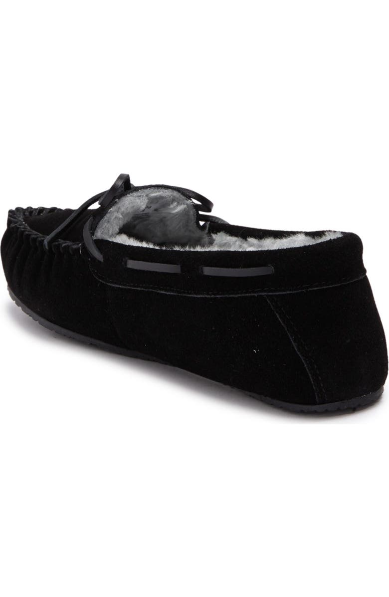 Minnetonka Comfy Faux Fur Moccasin, Alternate, color,