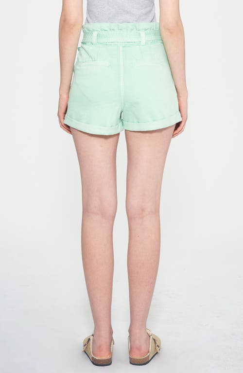 Bayeas Belted High Waist Denim Shorts In White