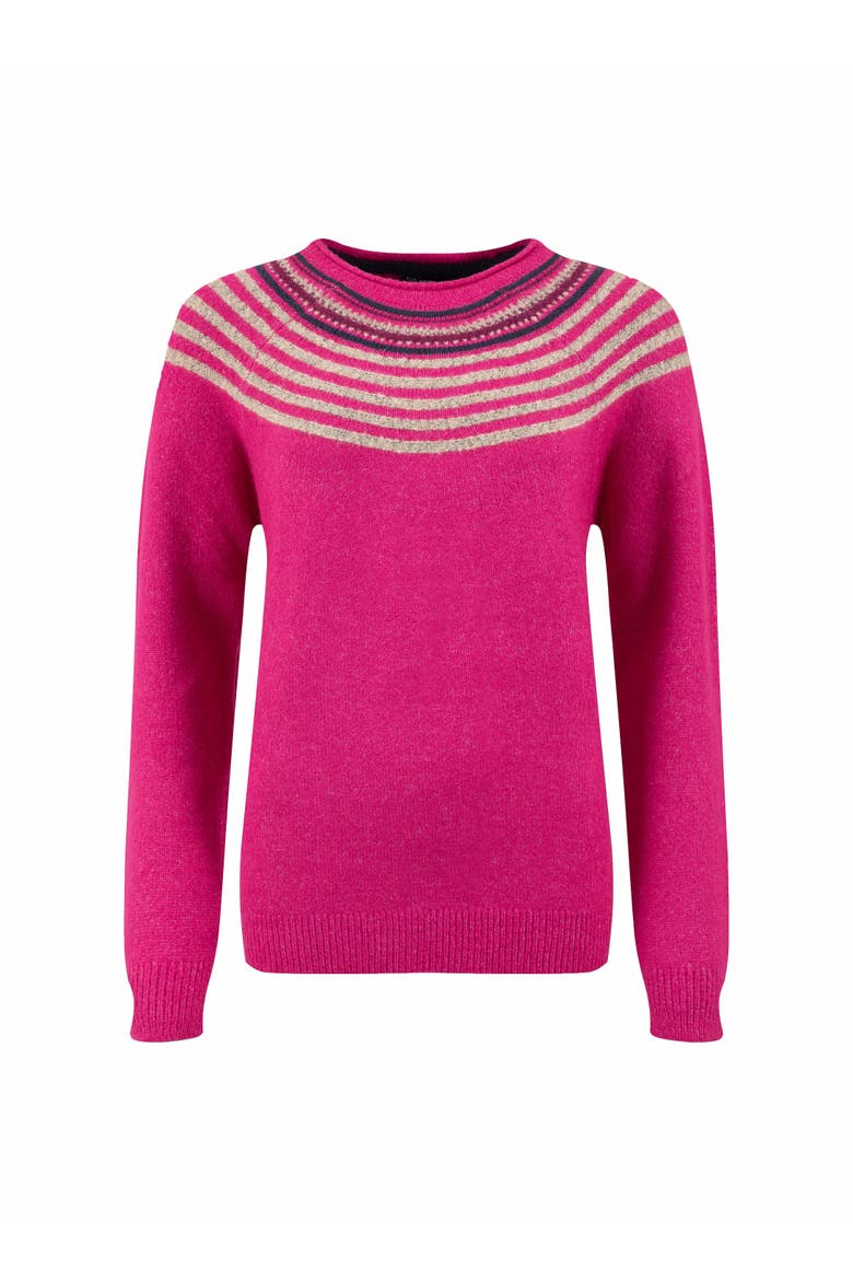 Sinatra Patterned Knit Sweater, Alternate, color, Gerbera
