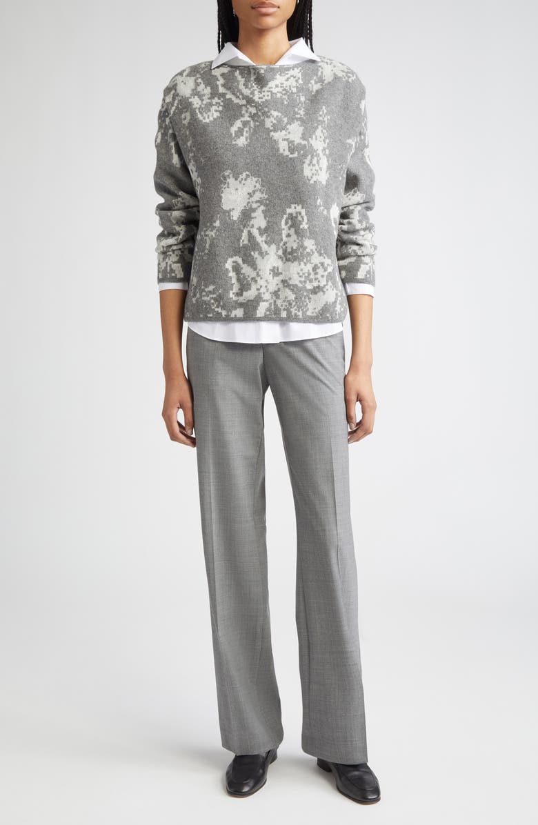 Lafayette 148 New York Bateau Neck Jacquard Sweater, Alternate, color,