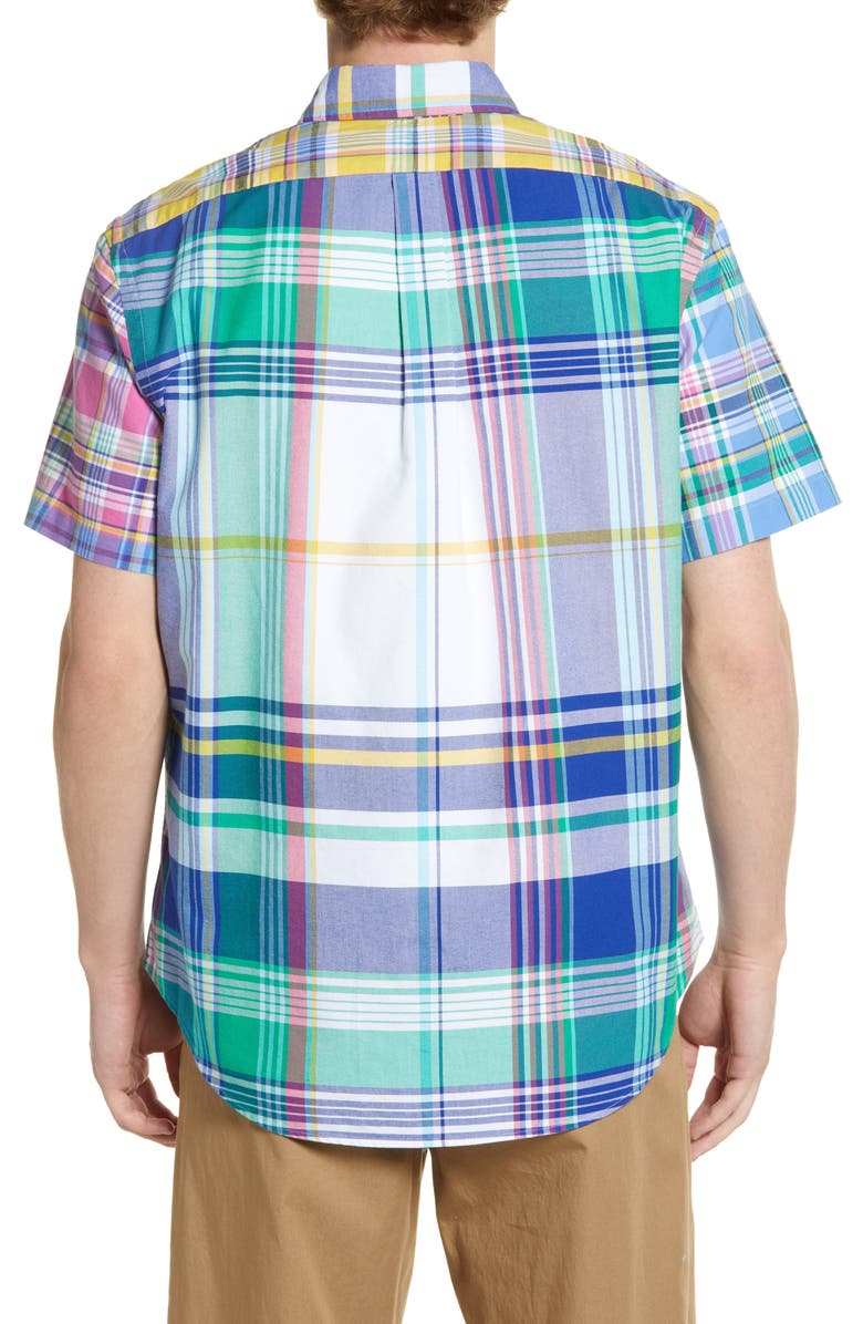 Polo Ralph Lauren Men's Classic Fit Plaid Short Sleeve Button-Down Shirt, Alternate, color, 