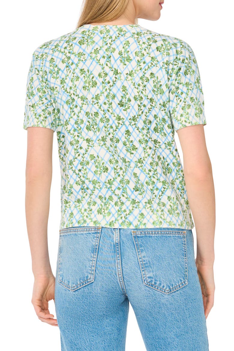 Crewneck Short Sleeve Sweater, Alternate, color, ANTIQUE WHITE